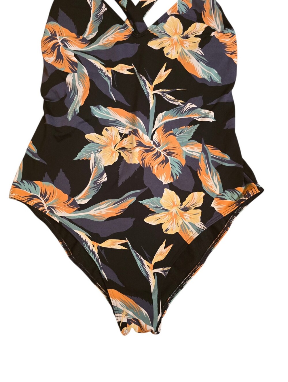 Roxy One Piece Swimsuit ANTHRACITE TROPICOCO Size Large - Picture 7 of 12